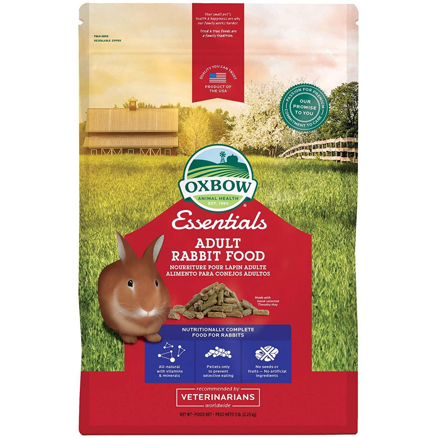 Oxbow Adult Rabbit Food 2,27 Kg Alimento per Conigli Oxbow Adult Rabbit Food 2,27 Kg Alimento per Conigli